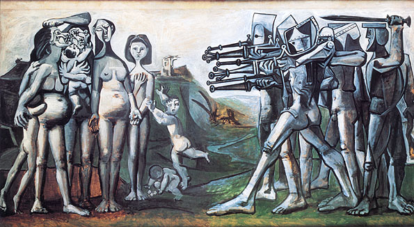 Pablo Picasso --  Massacre in Korea (1951)